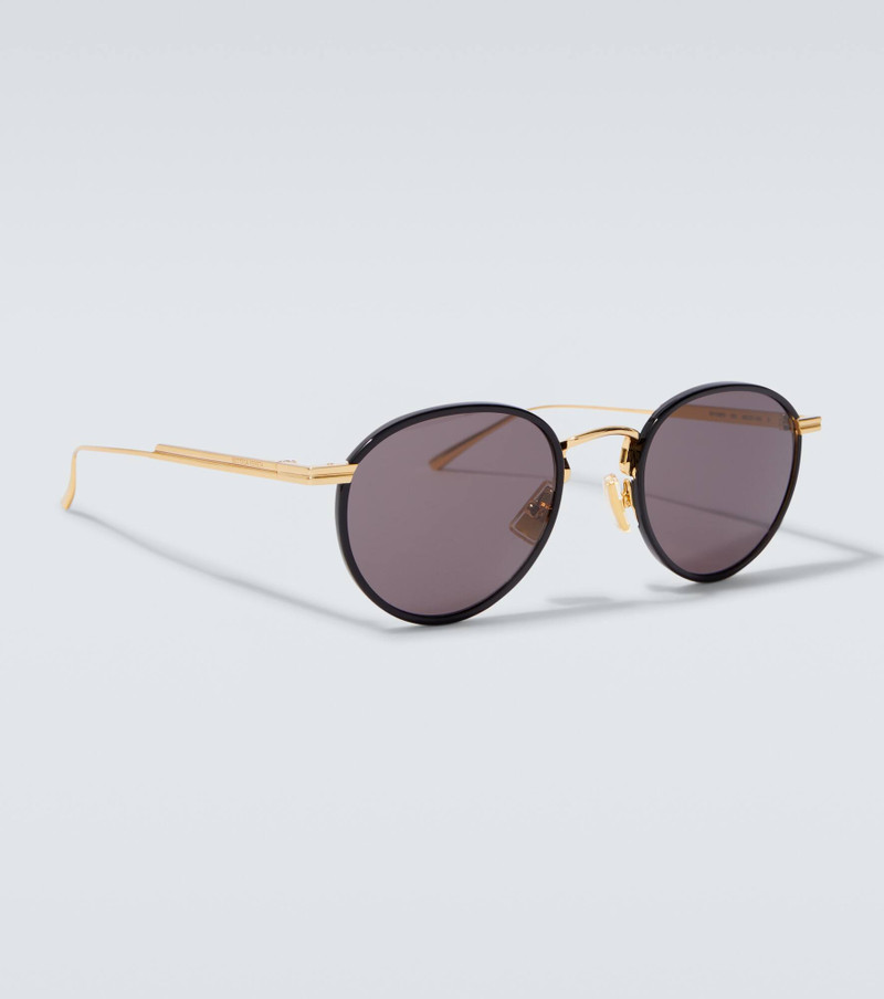 Bottega Veneta Light Ribbon round sunglasses outlook