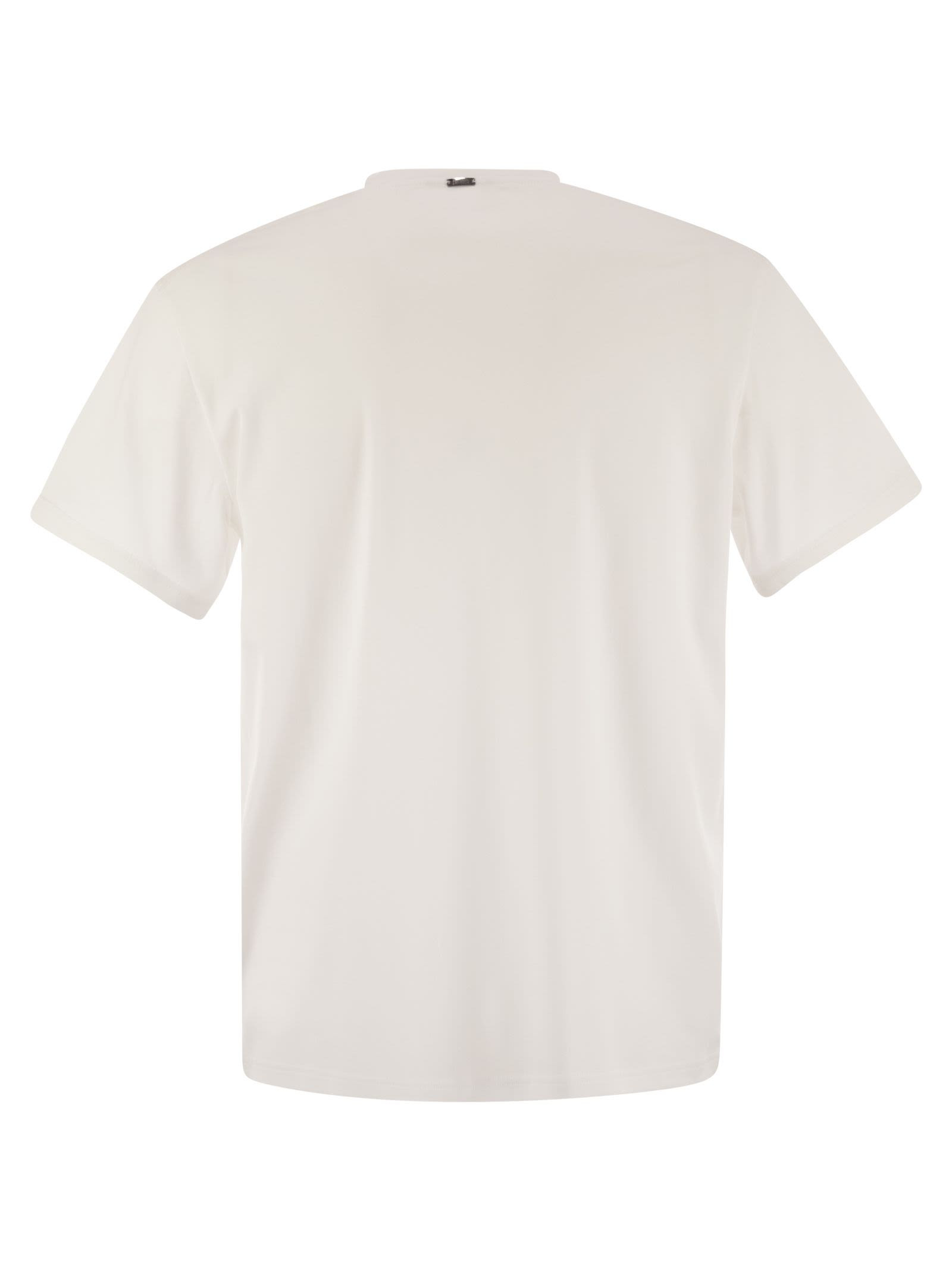Herno Men Resort T-Shirt In Cotton And Light Stretch Nylon - 2