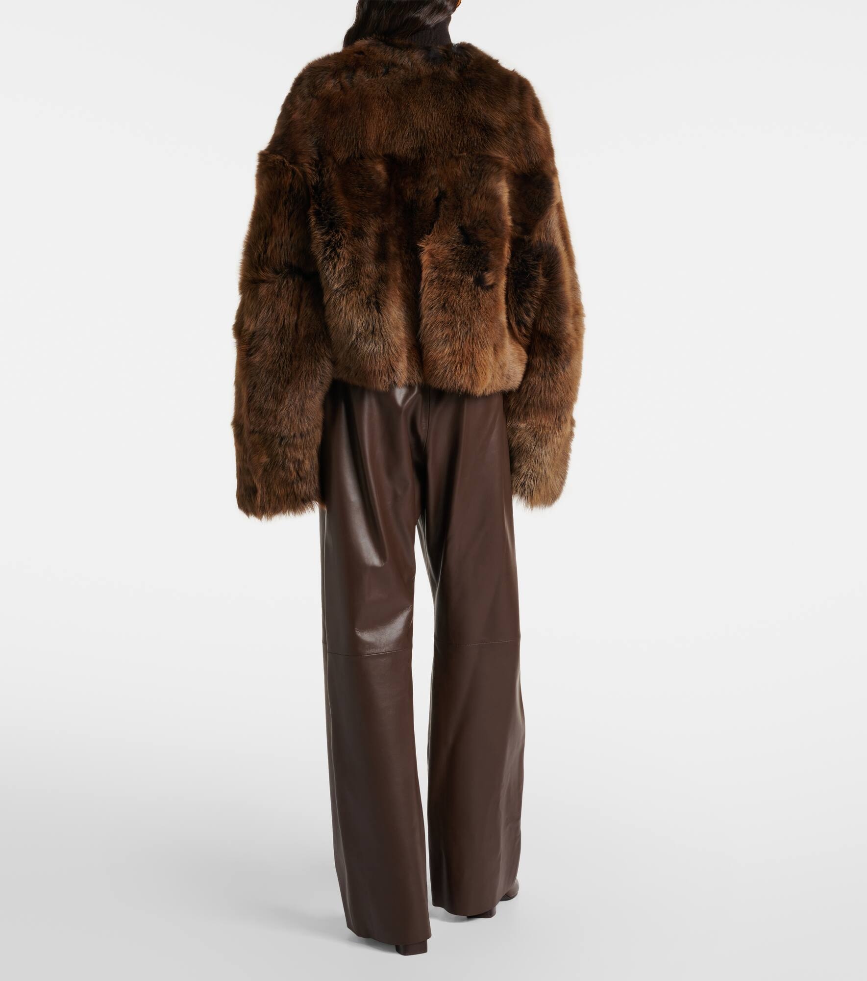 Dianne cropped shearling jacket - 3