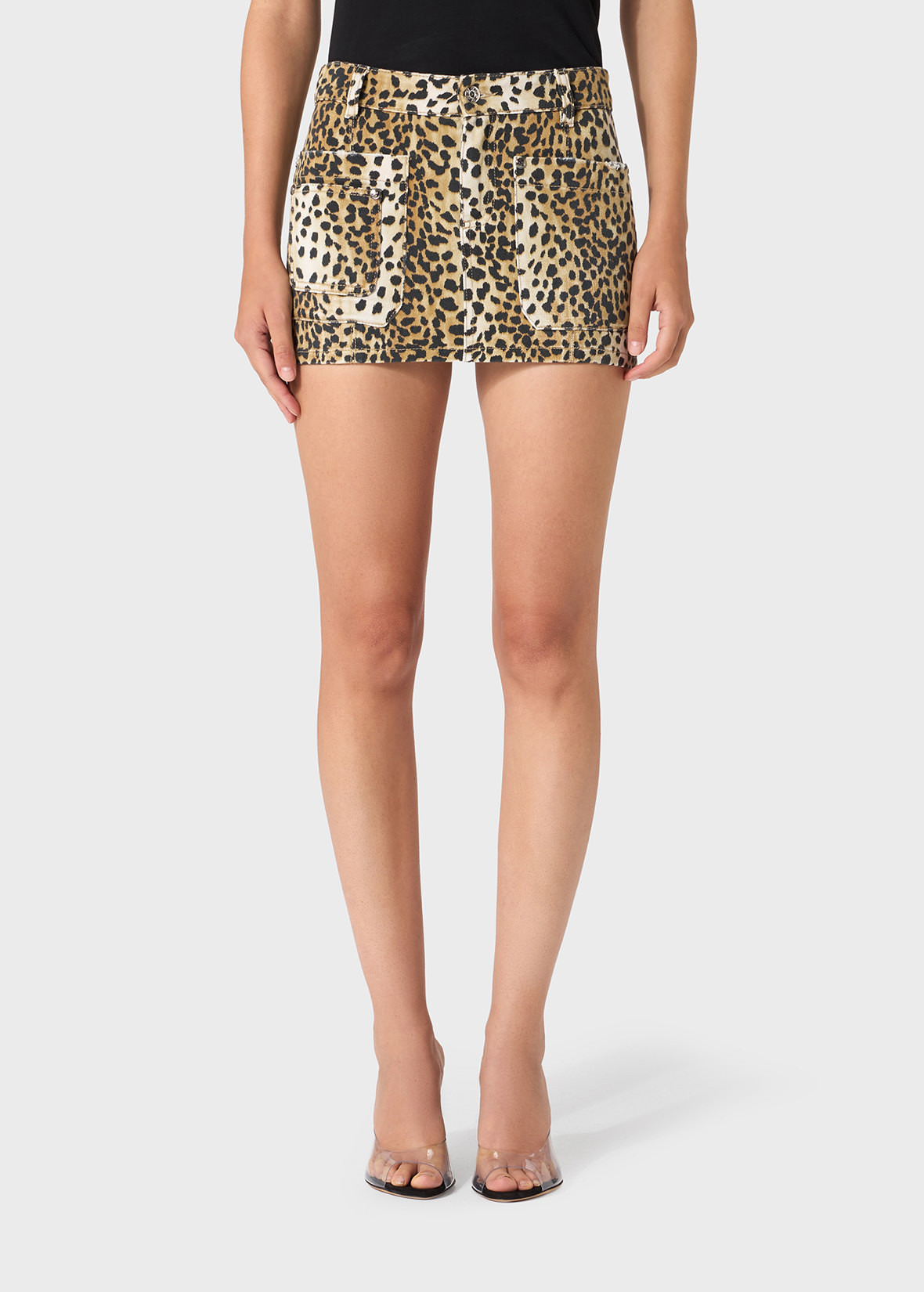 ANIMALIER PRINT MINI SKIRT - 3
