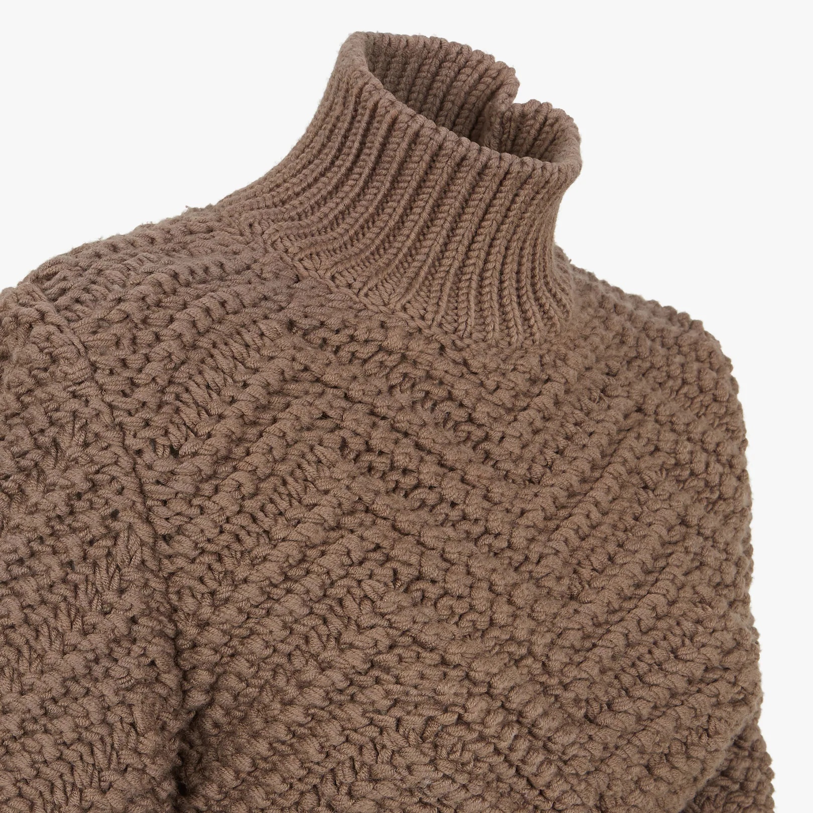 Brown wool sweater - 3