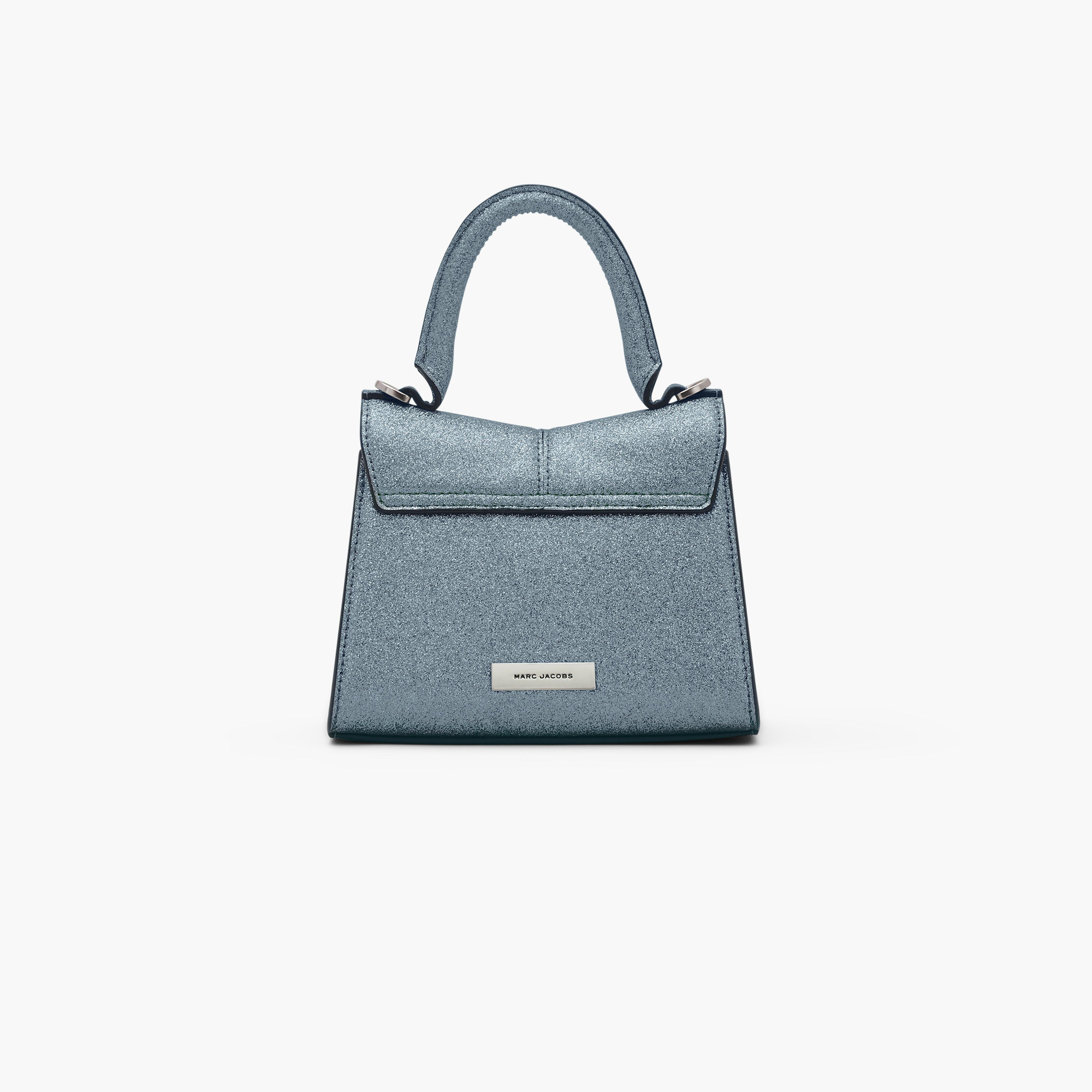 Marc Jacobs The Washed Monogram Denim Micro Tote Bag in Blue