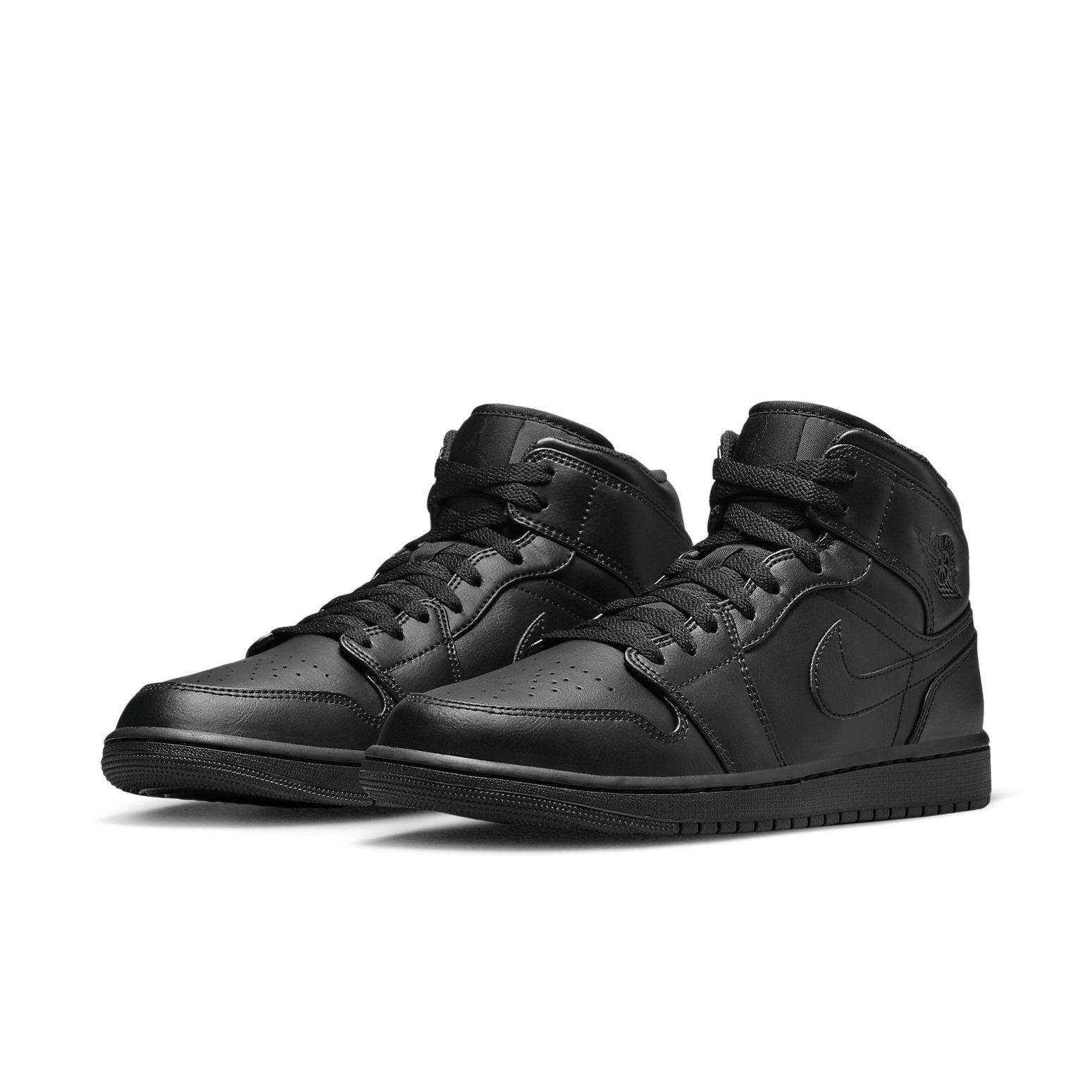 Air Jordan 1 Mid 'Triple Black' 2022 554724-093 - 3