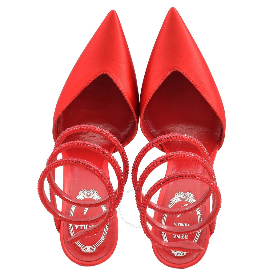 Rene Caovilla Margot 105 Satin Pumps - 4