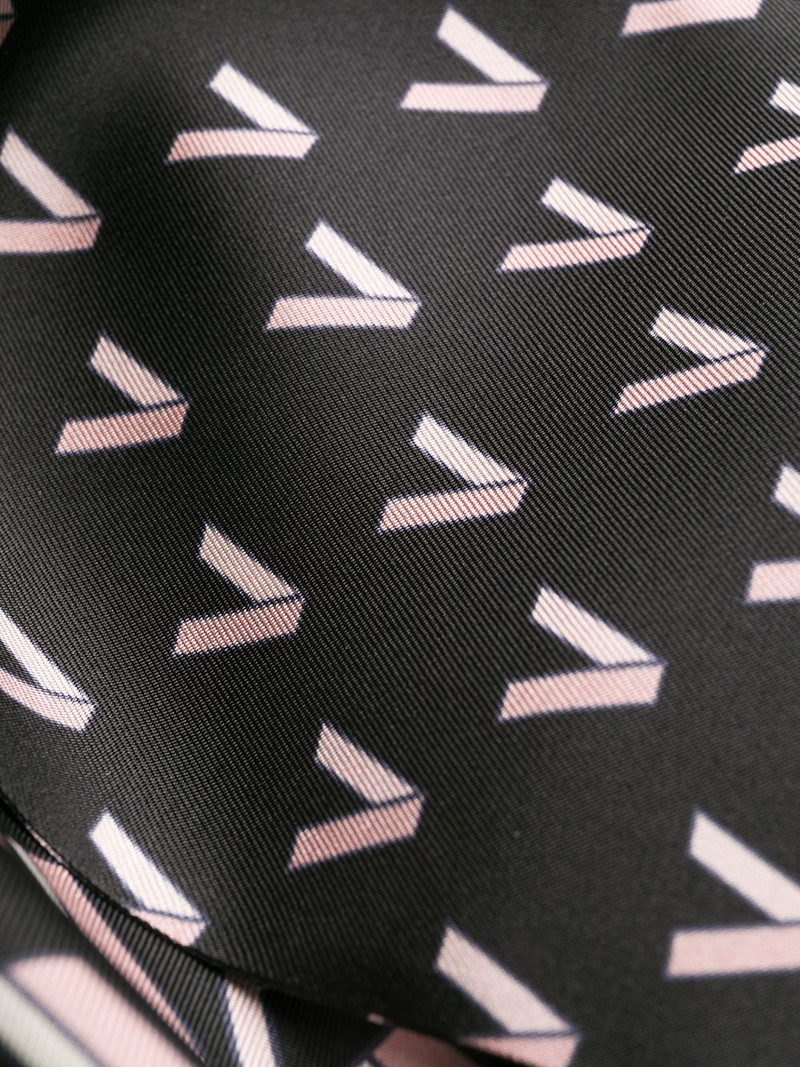 Double VLOGO pussy-bow dress 7