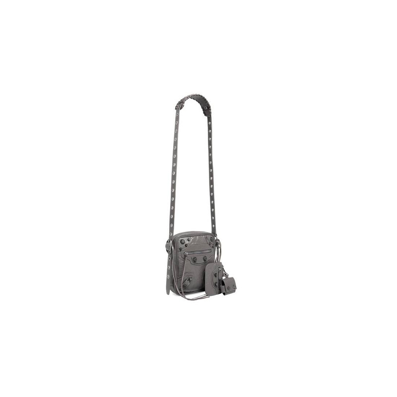 BALENCIAGA Men's Le Cagole Men Crossbody Bag  in Dark Grey outlook