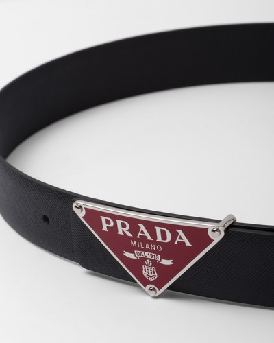 Prada Enameled metal belt buckle outlook