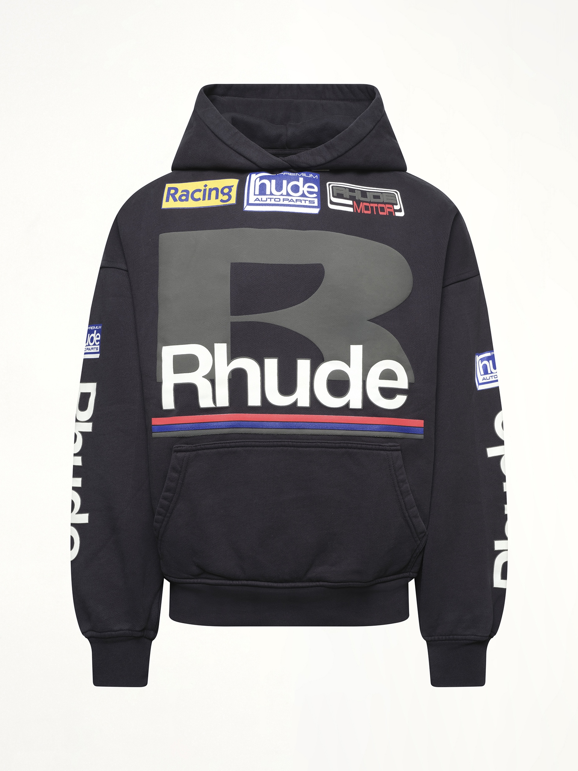 Petrol Patch Hoodie in Vintage Black - 2