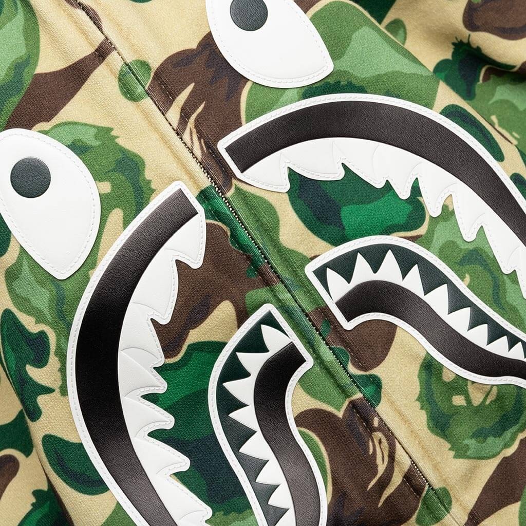 BAPE ART CAMO SHARK HOODIE - GREEN - 4