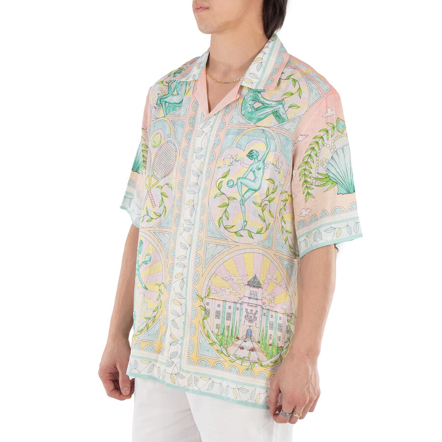 Casablanca Men's Vase Linen Shirt - 2