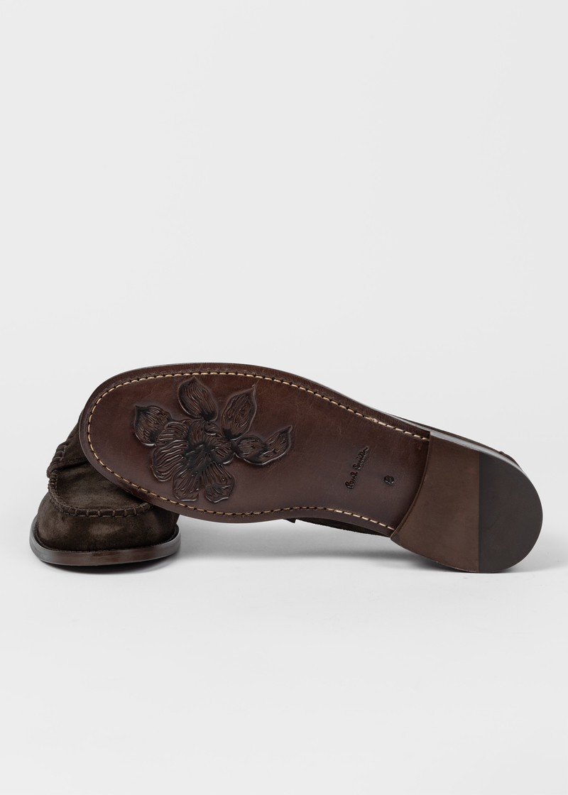 Brown Suede 'Lido' Loafers 4