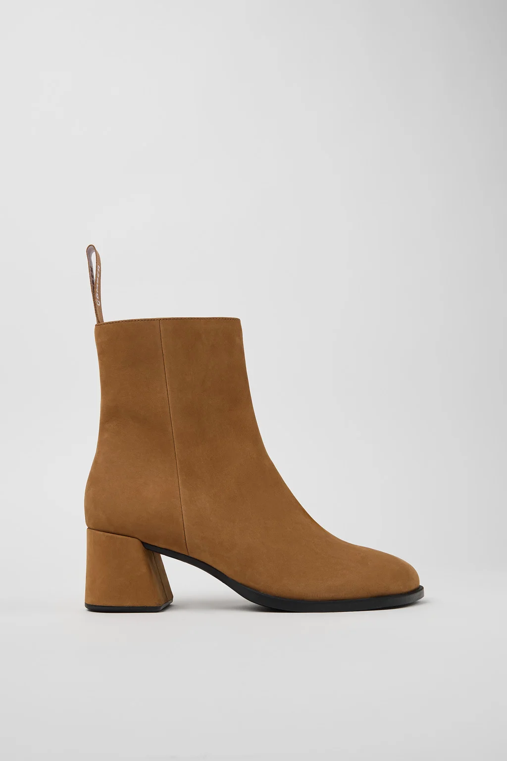 Kora Brown Nubuck Mid Boots for Women. - 1