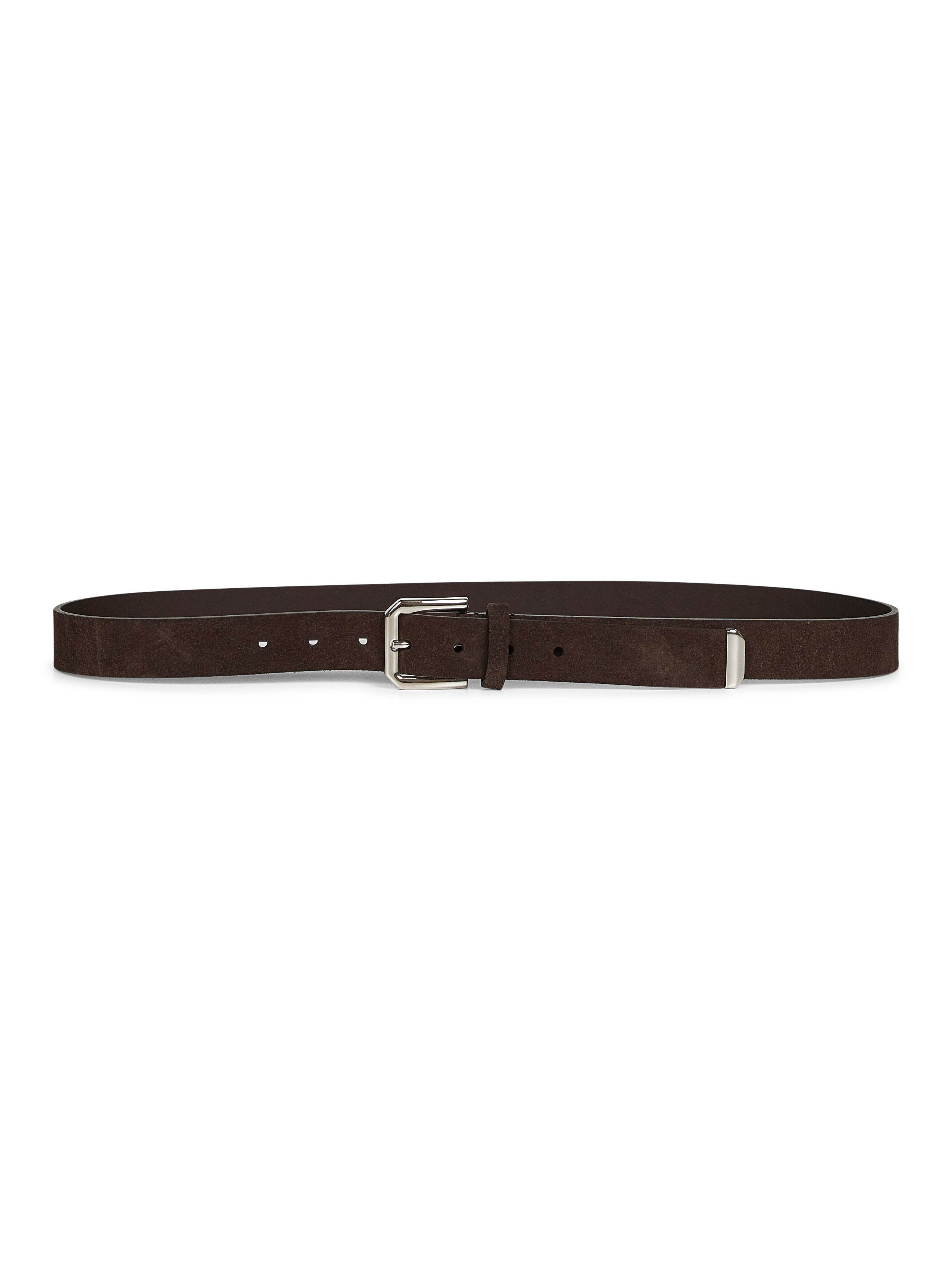 Brown reversed leather belt - 1