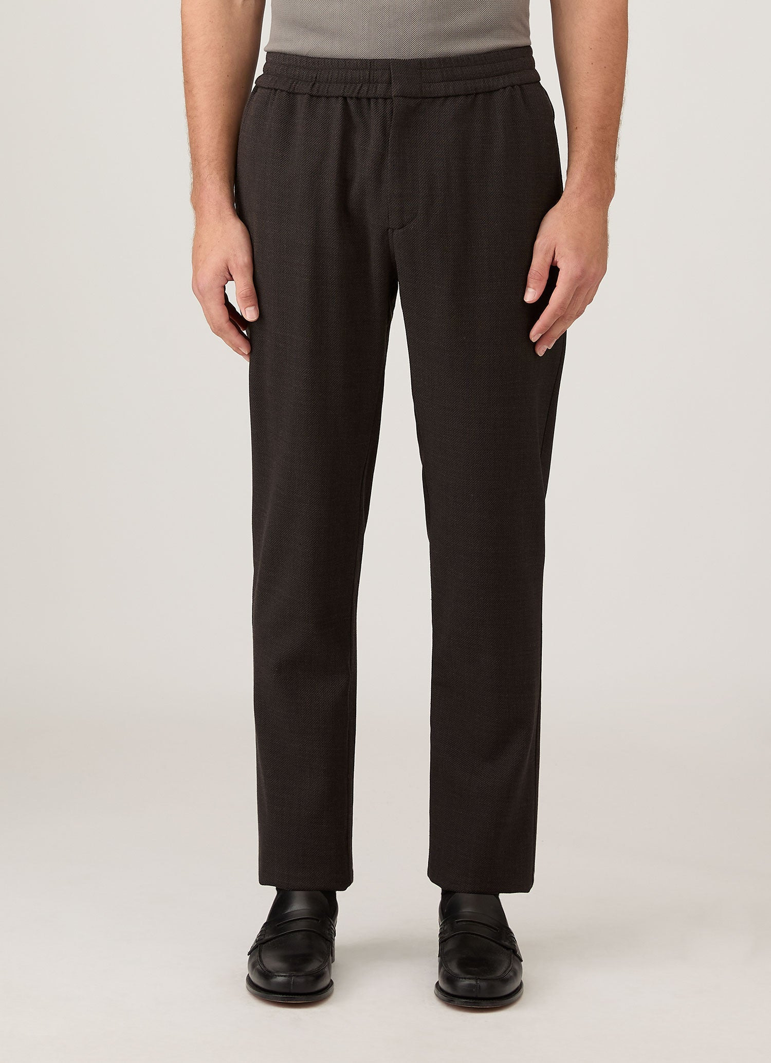 Textured Wool Drawstring Trouser - 2