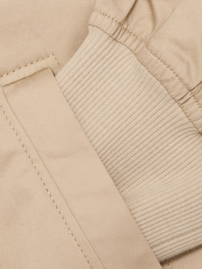 Women's Sariah Cotton Sateen Crop Bomber Jacket - Light Khaki 7