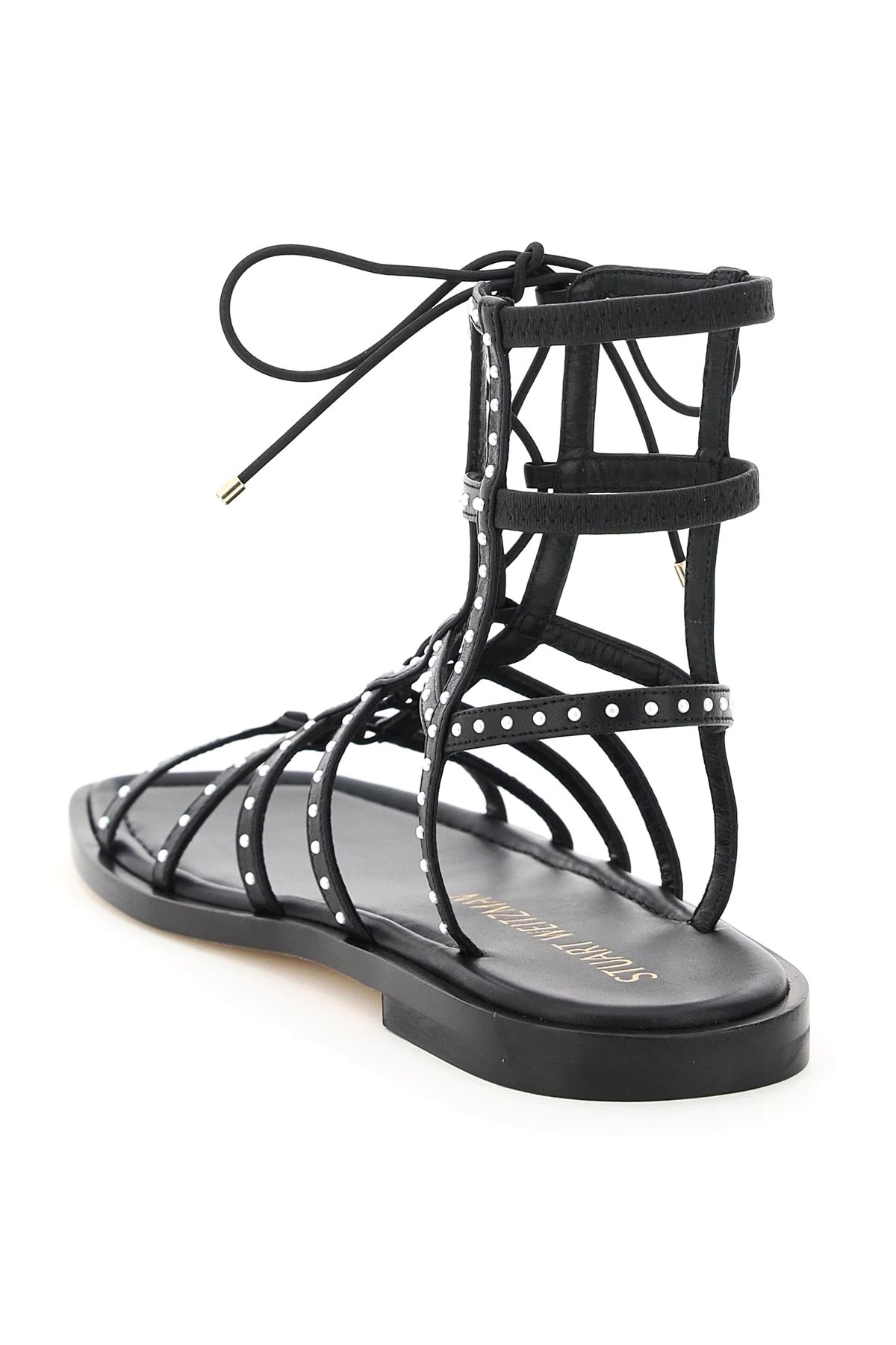 KORA BEADED LACE-UP GLADIATOR SANDALS - 2