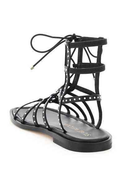 Stuart Weitzman KORA BEADED LACE-UP GLADIATOR SANDALS outlook