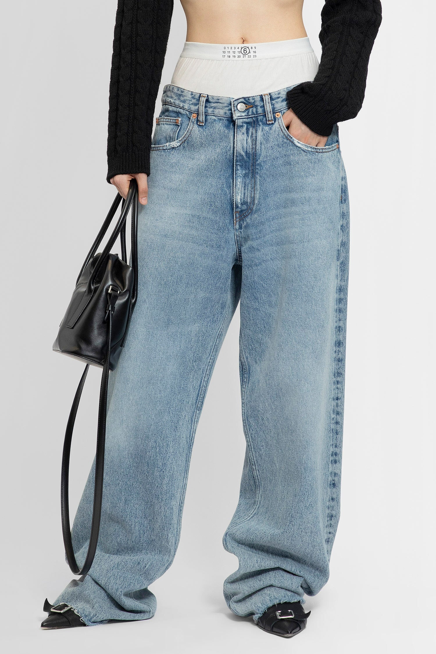 MM6 MAISON MARGIELA WOMAN BLUE JEANS - 1