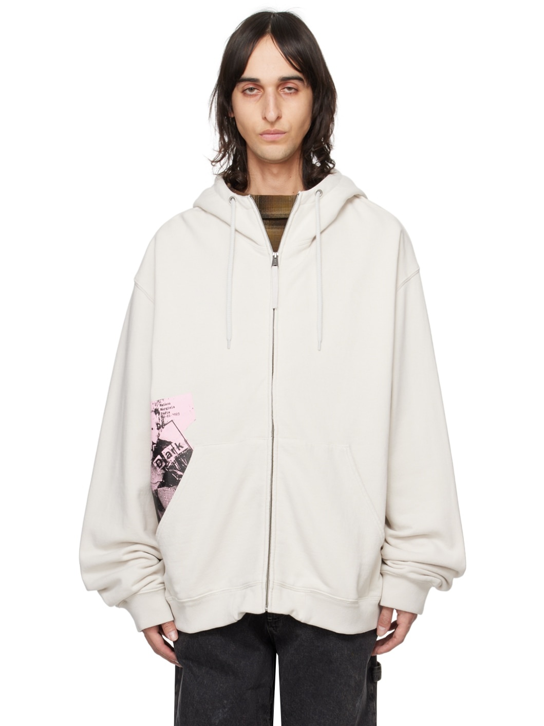 Beige Invitation Hoodie - 1