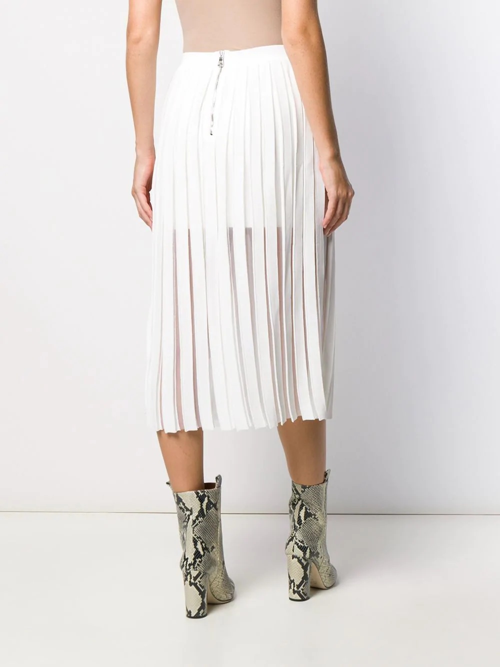 pleated midi skirt - 4