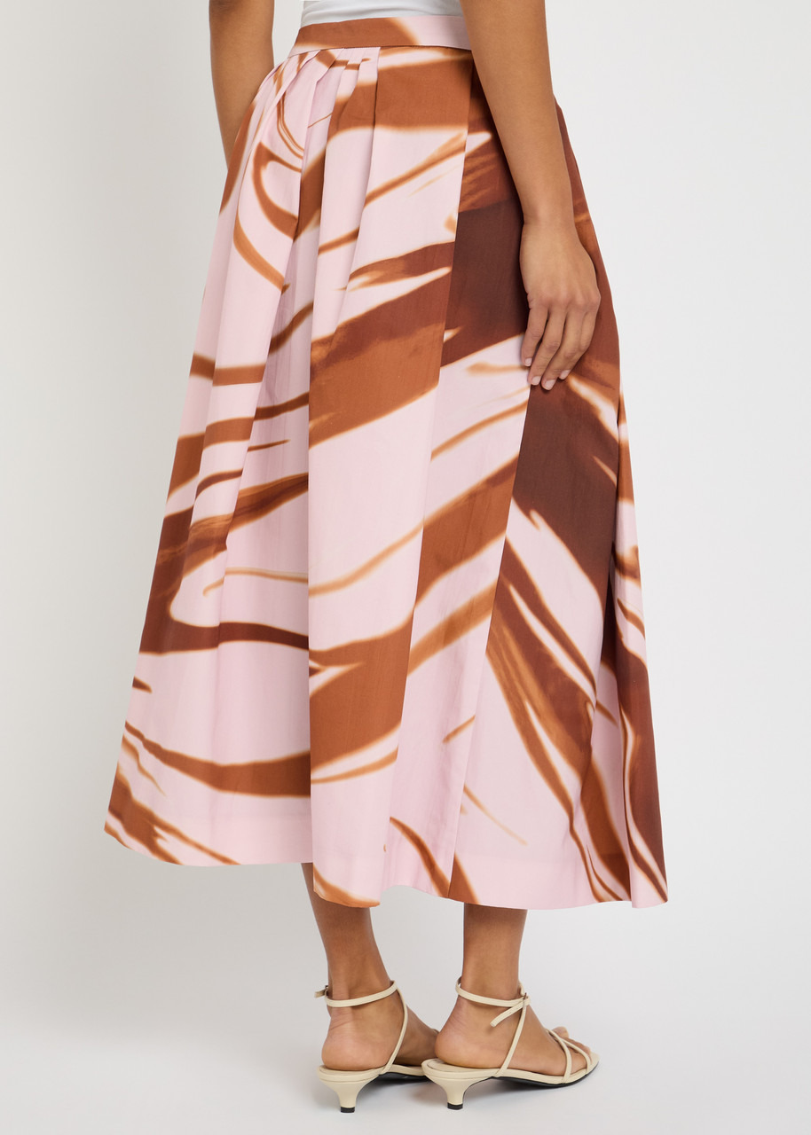 Dries Van Noten Soni Printed Cotton-poplin Midi Skirt - 3