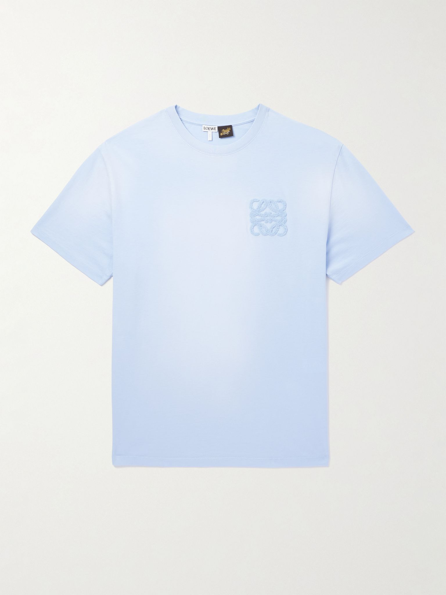 + Paula's Ibiza Logo-Appliquéd Cotton-Jersey T-Shirt Light blue - 1