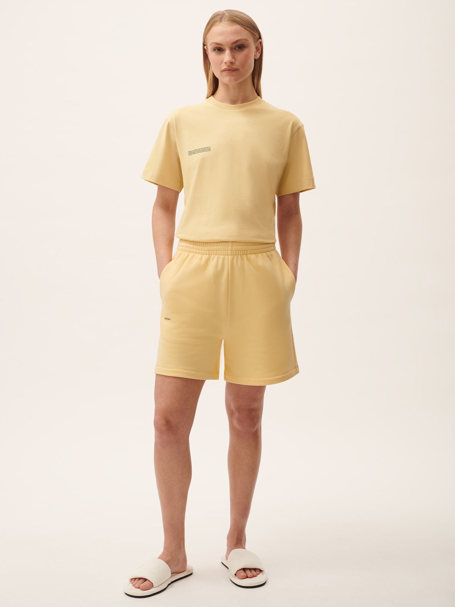 Womens 365 Midweight T-shirt - Seashell Yellow - 2