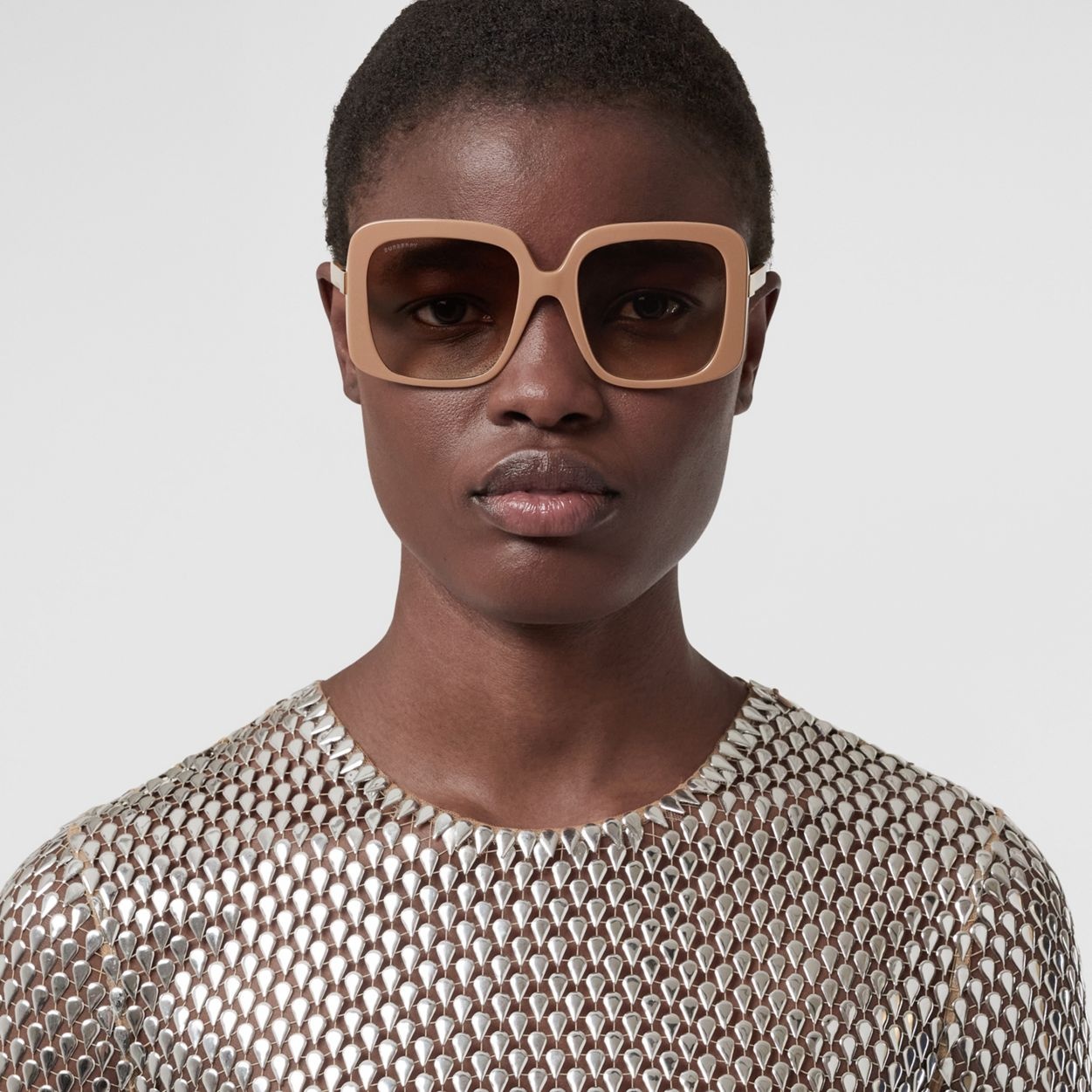 Hardware Detail Square Frame Sunglasses - 3