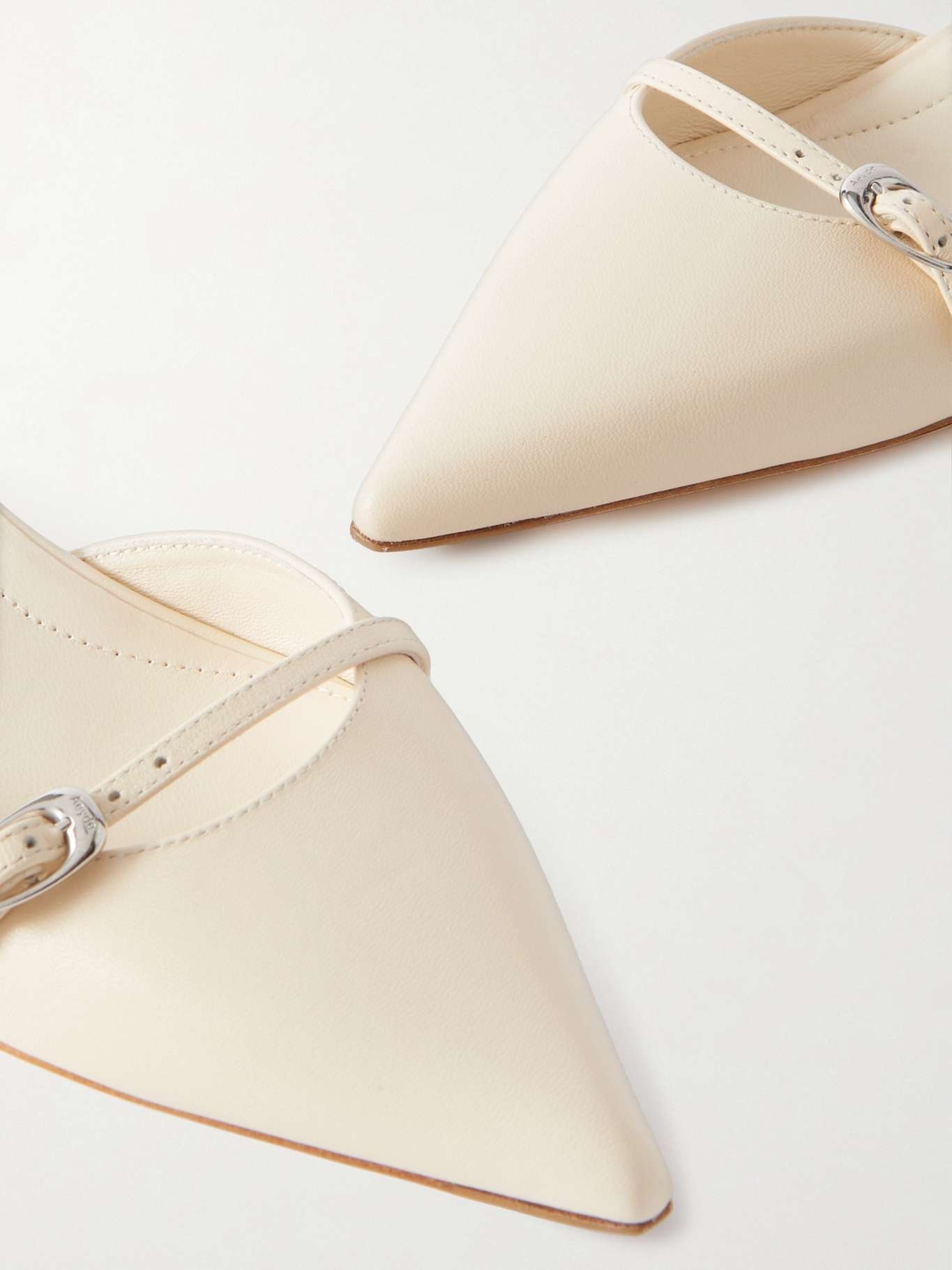 Melia leather point-toe pumps - 4