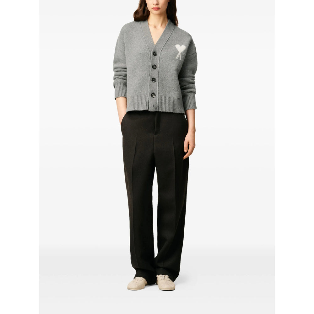 Ami Paris Grey Sweaters & Knitwear - Cardigans Men - 4