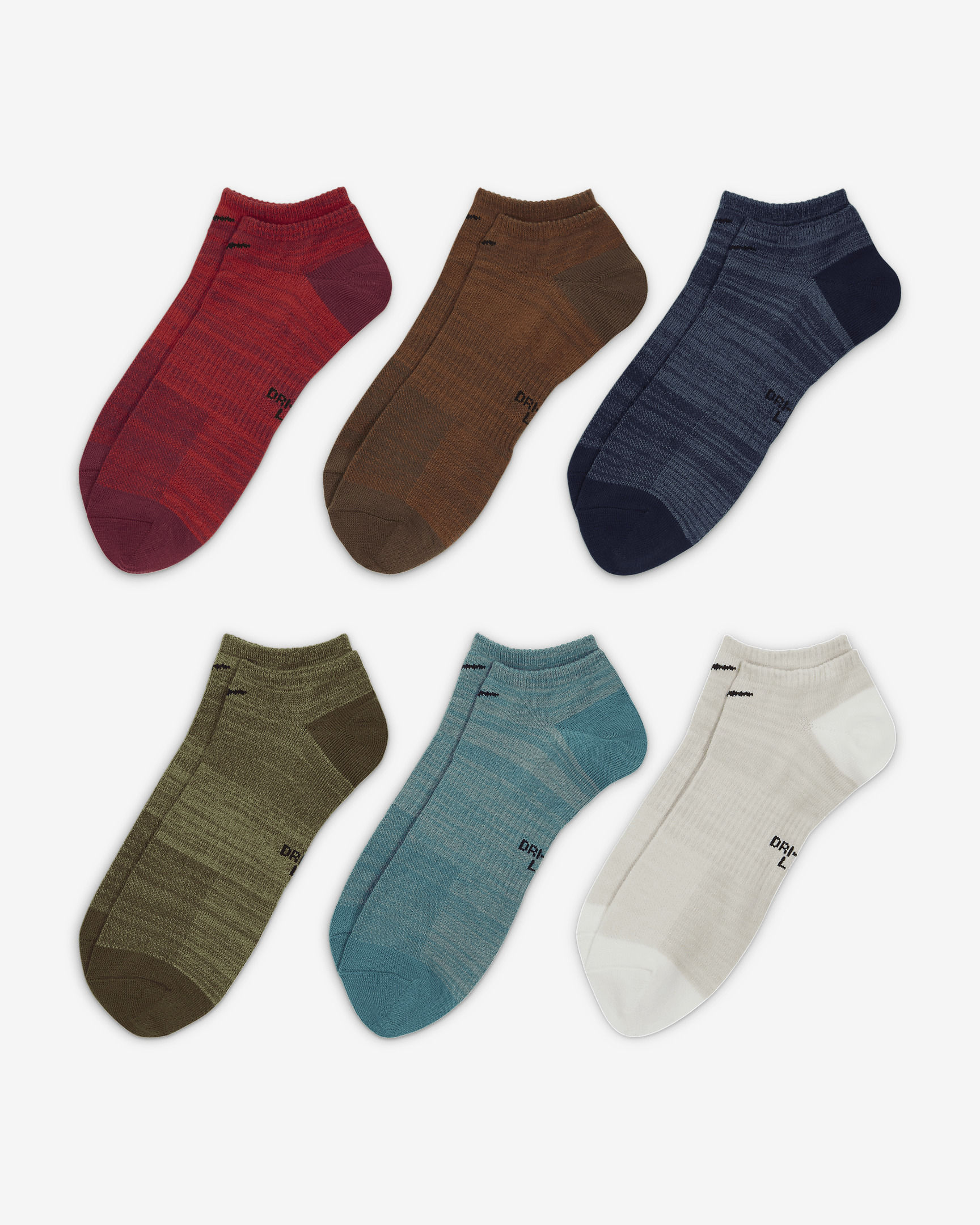 Nike Everyday Lightweight No-Show Training Socks (6 Pairs) - 2