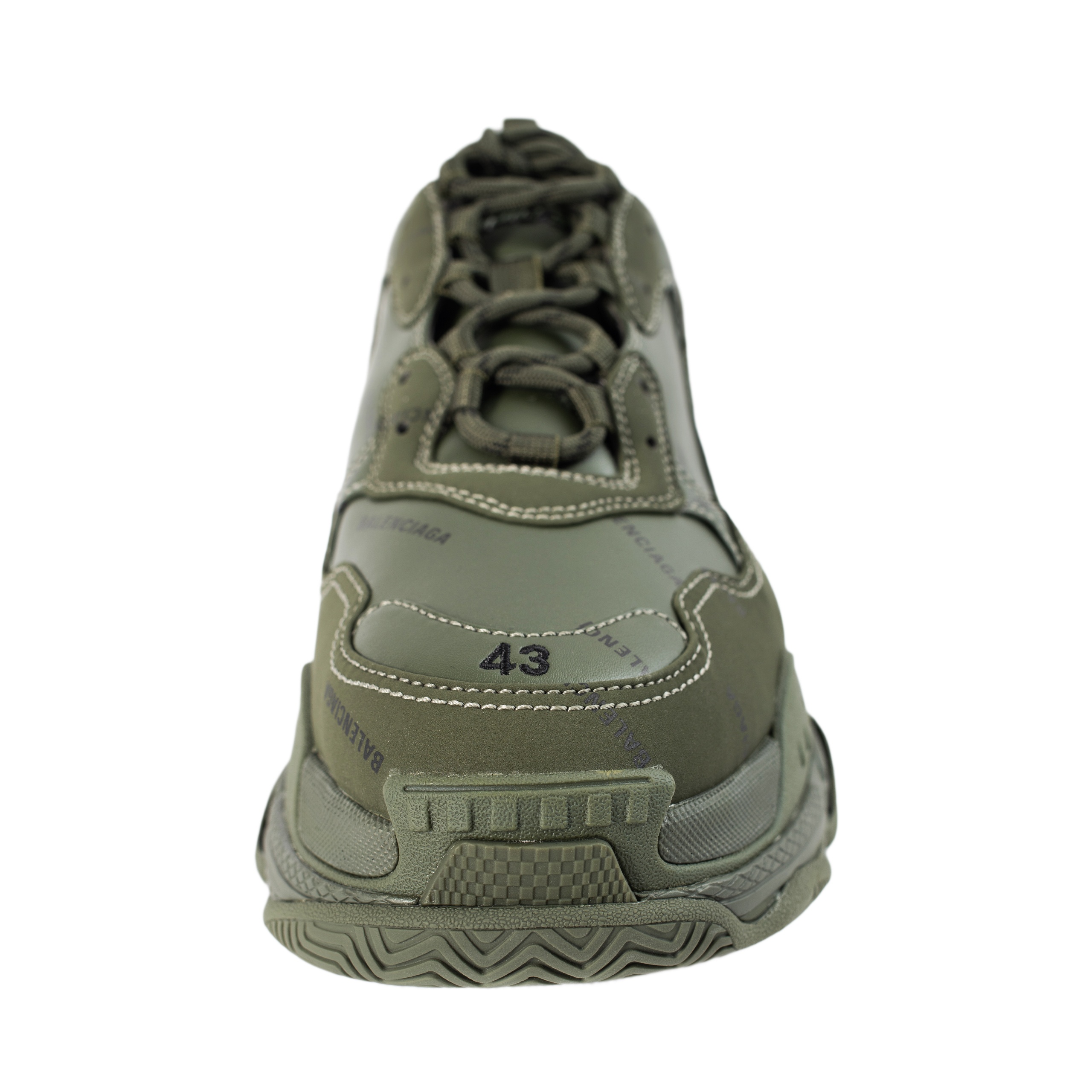 TRIPLE S GREEN SNEAKERS - 5