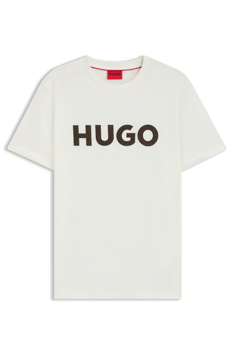 COTTON-JERSEY T-SHIRT WITH HERRINGBONE LOGO 1