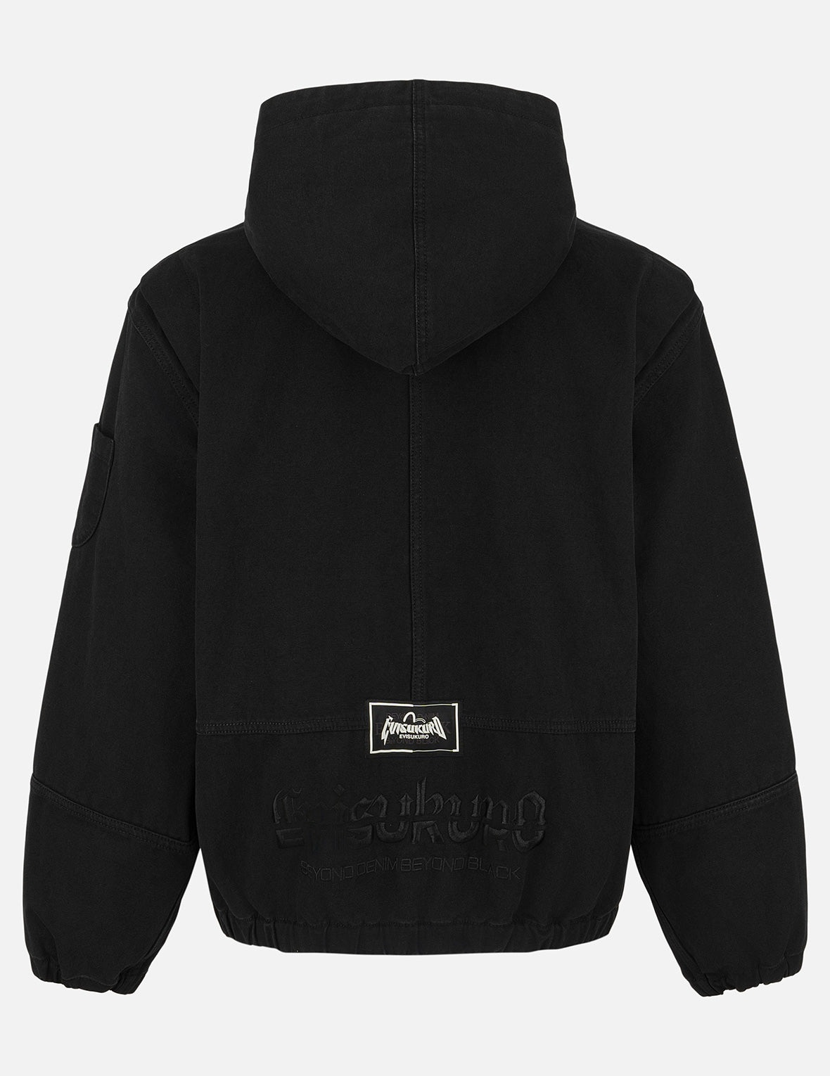 Logo Embroidery Boxy Hooded Jacket - 10