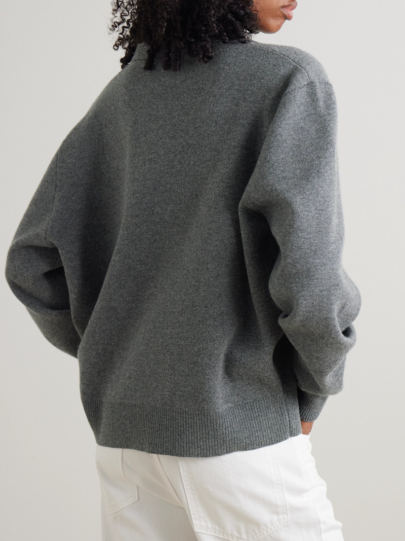 Wool And Cashmere-blend Polo Sweater 3