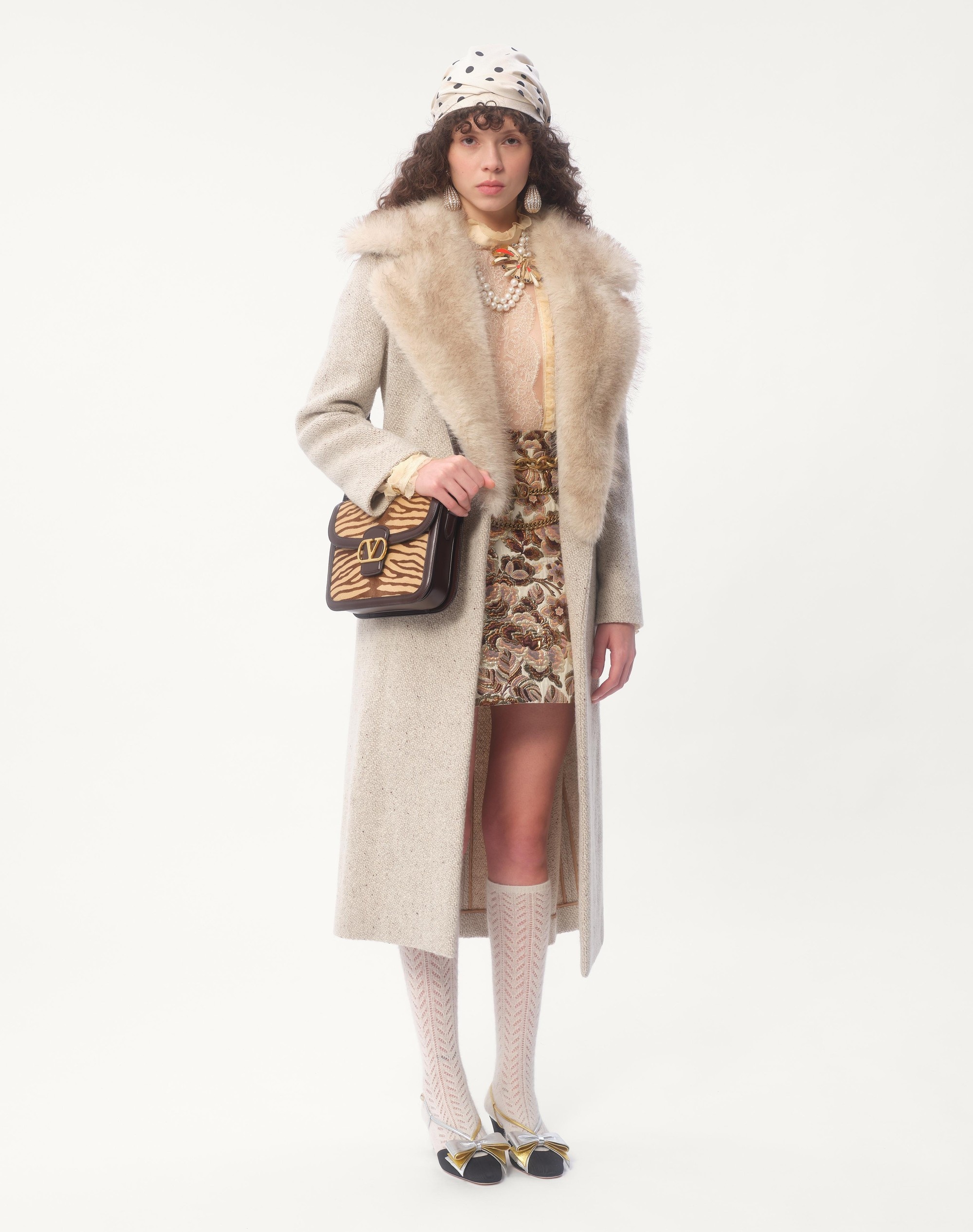 VALENTINO GARAVANI 9TO5 SHOULDER BAG IN ANIMALIER PONY EFFECT CALFSKIN - 7