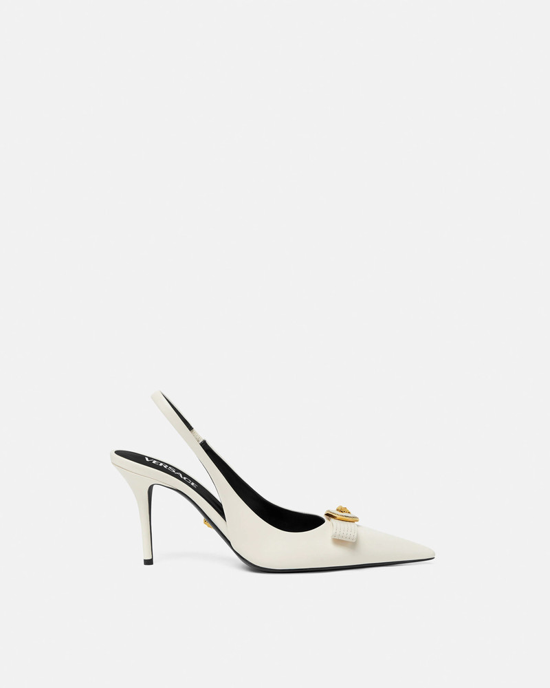 Gianni Ribbon Leather Slingbacks 85 mm 1