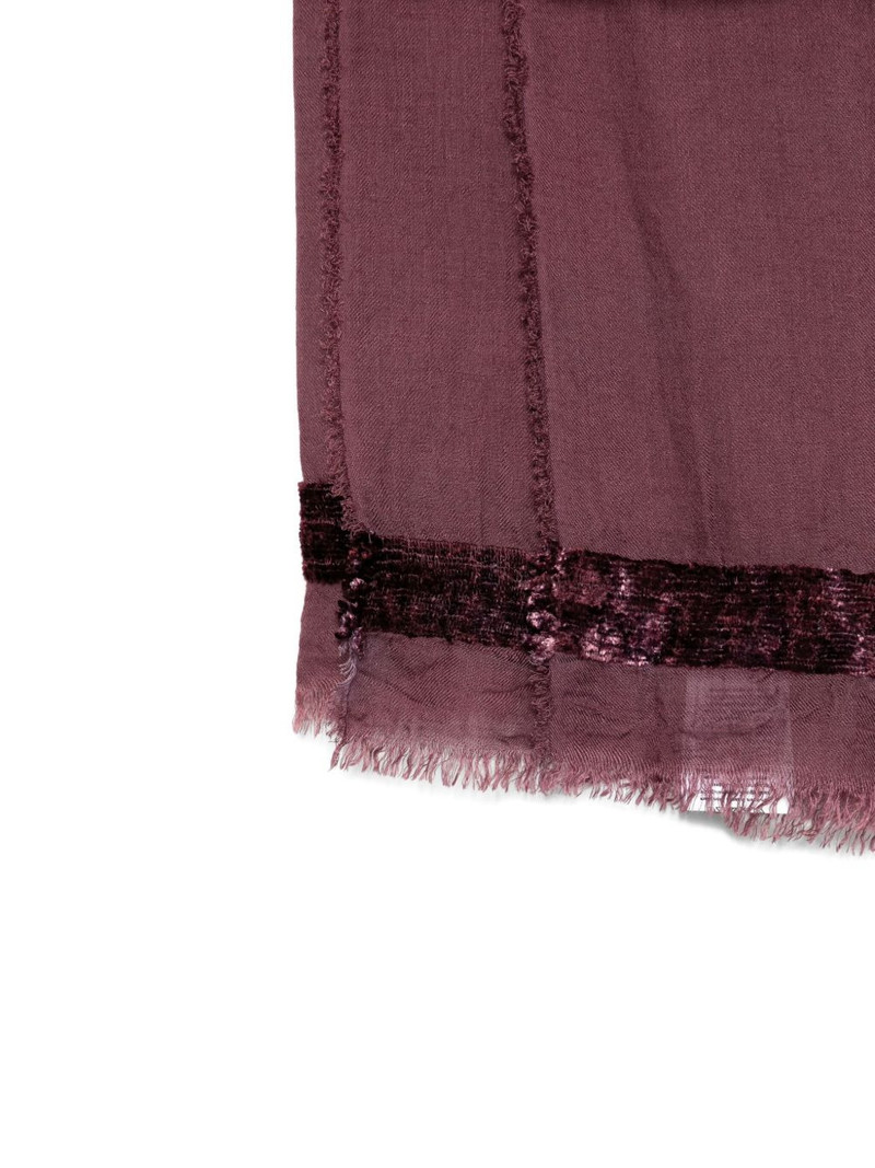 Faliero Sarti fringed-trim scarf outlook