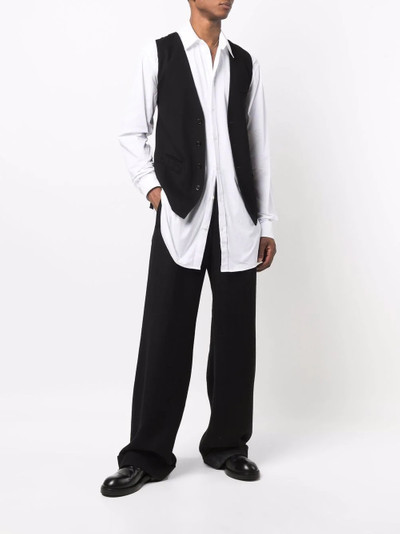 Ann Demeulemeester long-line button-up shirt outlook