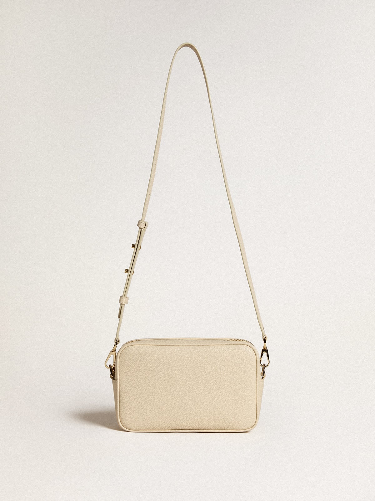Star Bag in butter-colored hammered leather with Swarovski crystal star - 4