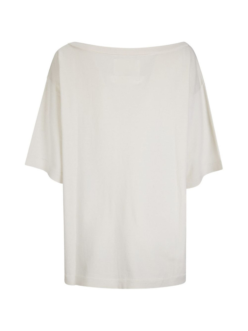extreme cashmere short-sleeve collum T-shirt outlook