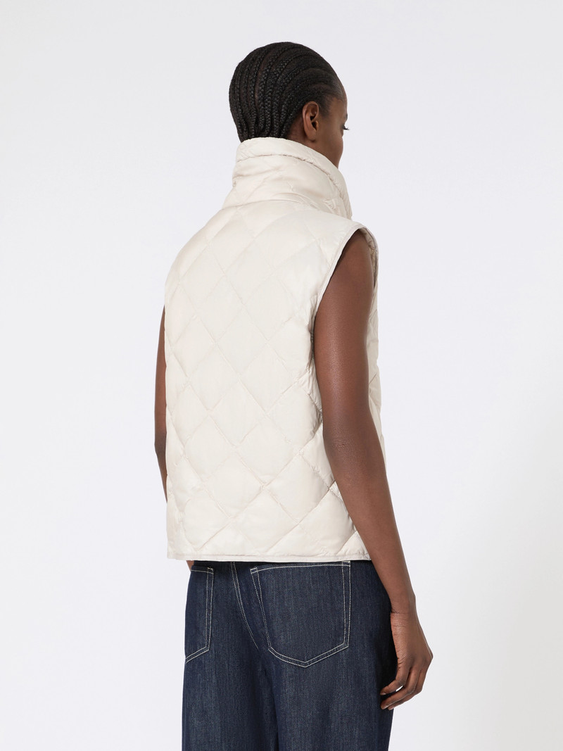 TREGIC Padded water-repellent nylon canvas gilet - SAND 4