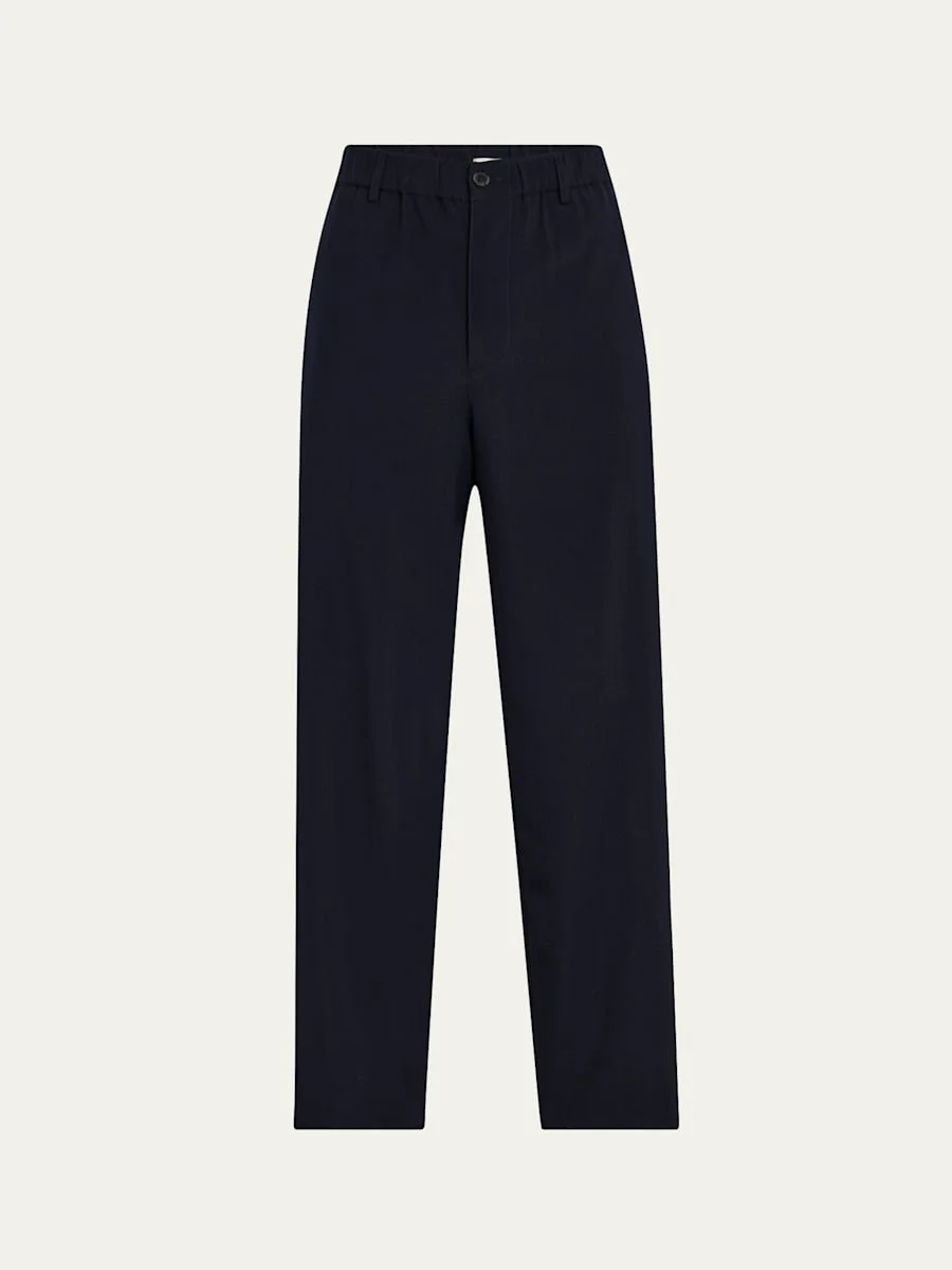 Men's Relaxed Wool Trousers - 1