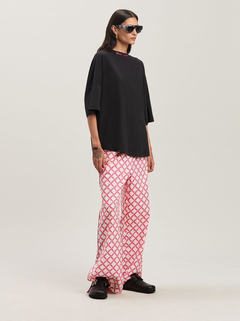 Palm Angels Palm Inlay knit shorts outlook
