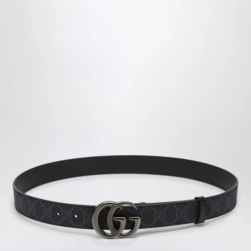 Gucci Gg Marmont Black Belt Men - 1