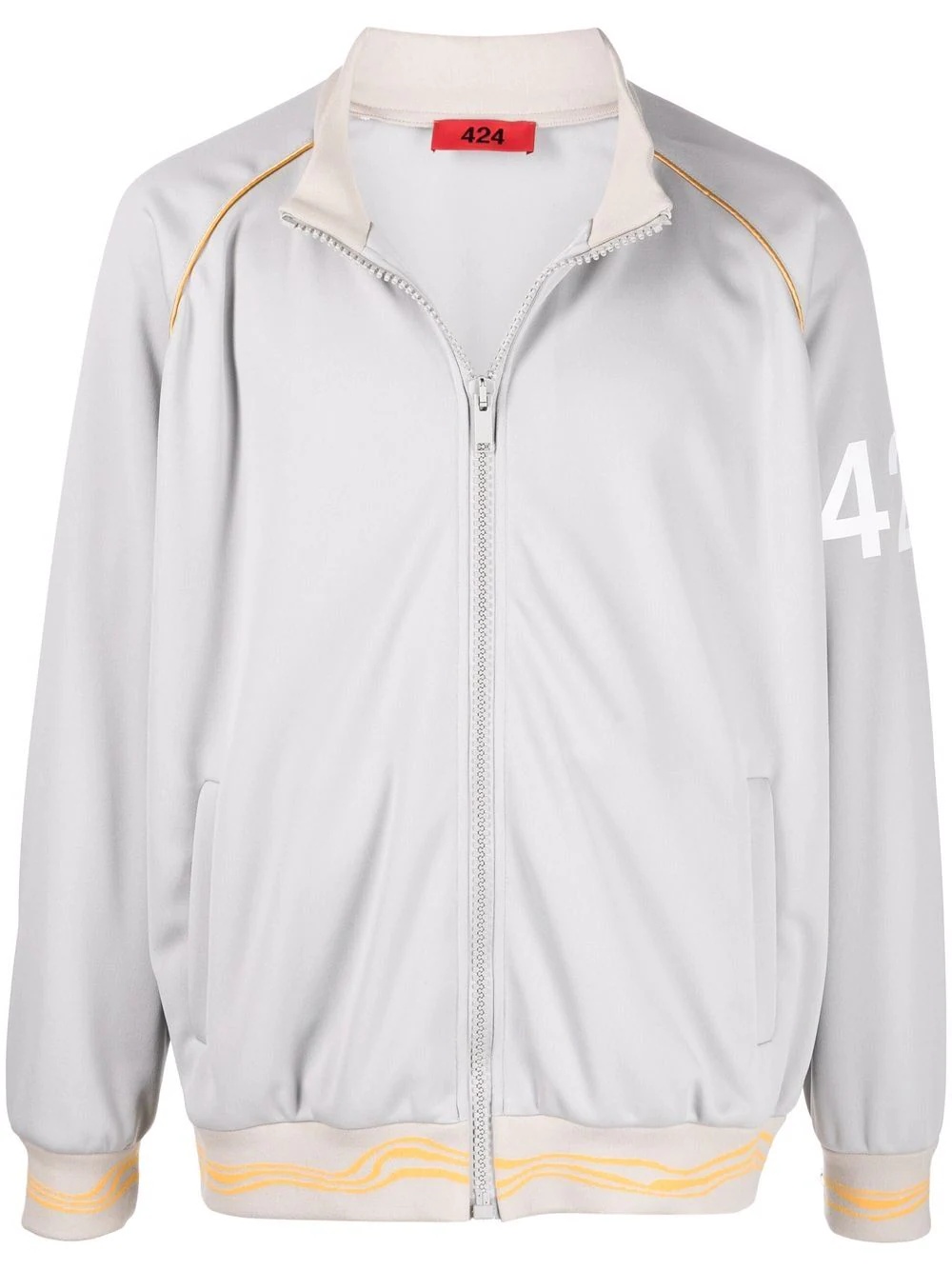 zipped track jacket - 1