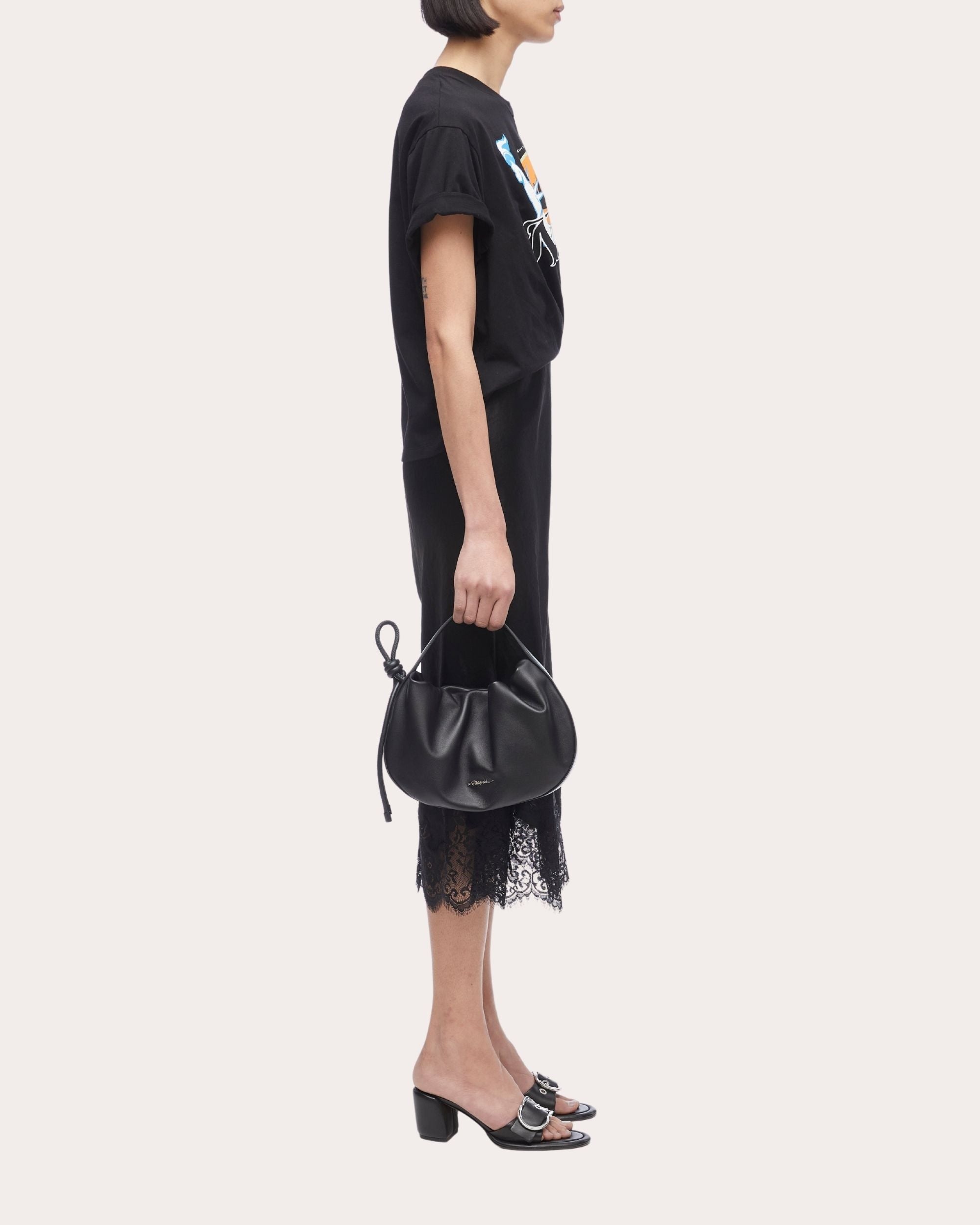 Mini Origami Ruched Leather Tote - 2