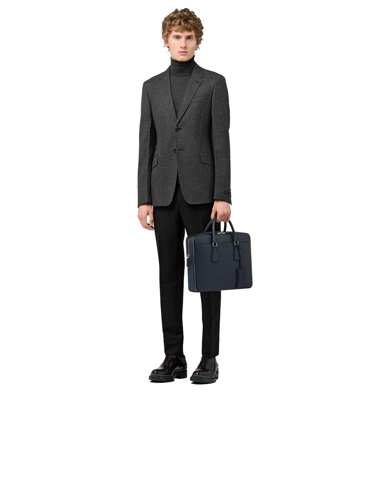 Prada Saffiano Leather Briefcase outlook