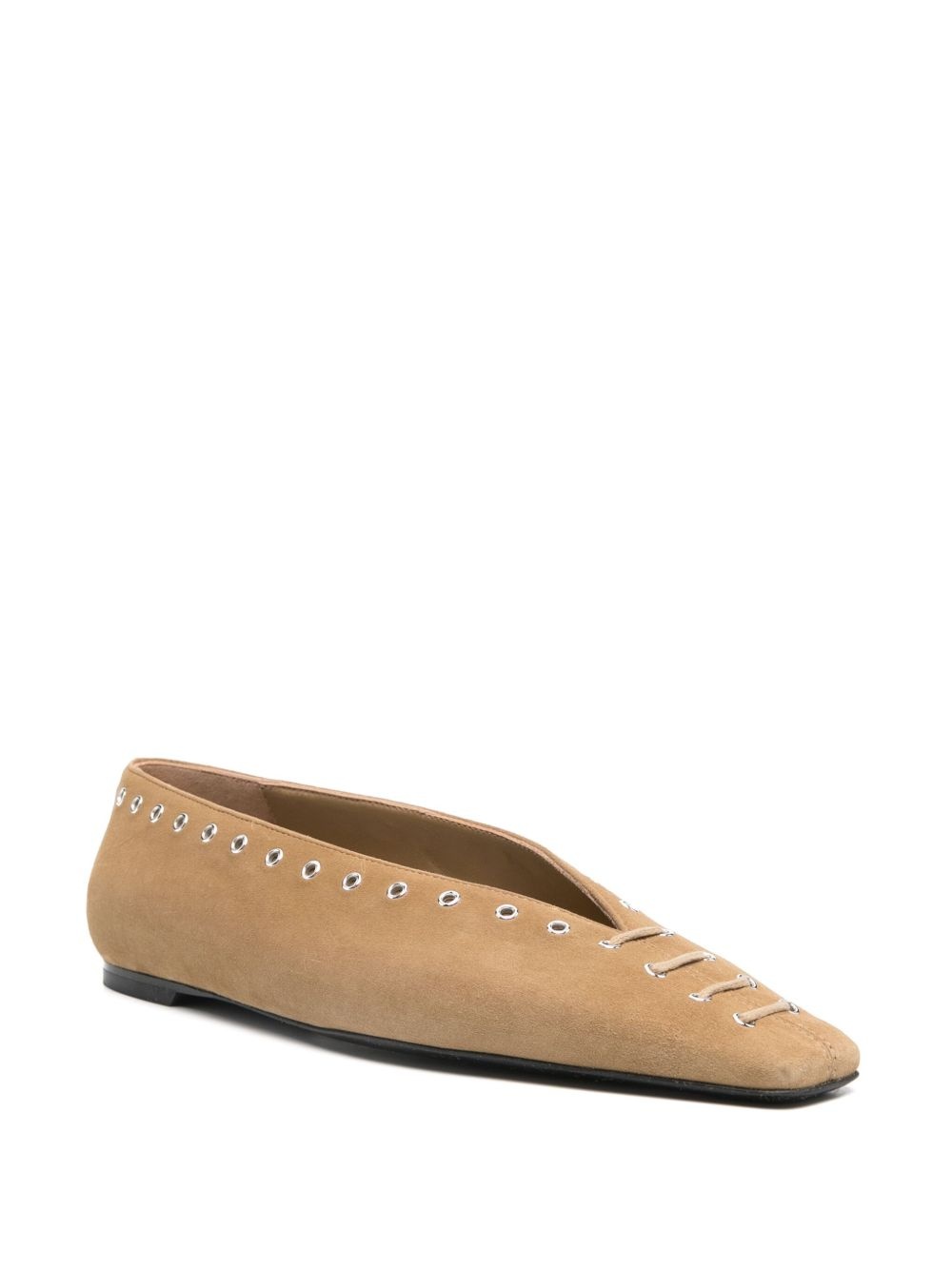suede ballet flats - 2