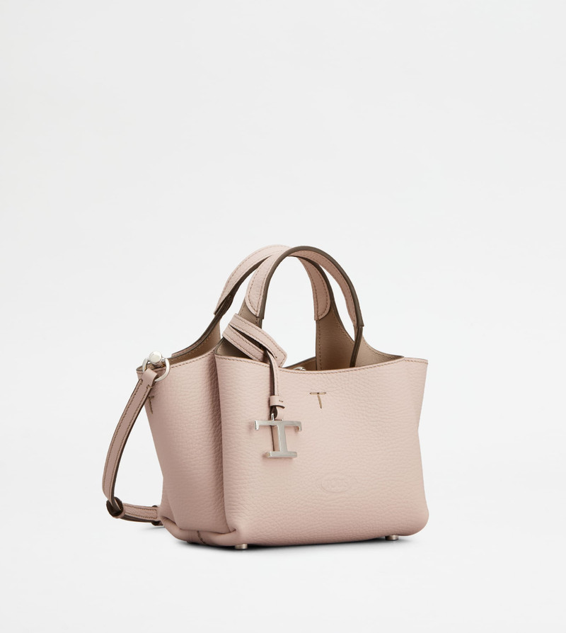 Tod's BAG IN LEATHER MICRO - PINK, BEIGE outlook